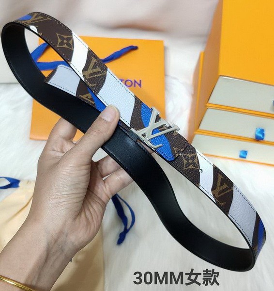 Super Perfect Quality LV Belts(100% Genuine Leather Steel Buckle)-3347