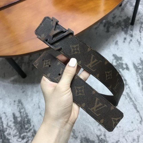 Super Perfect Quality LV Belts(100% Genuine Leather Steel Buckle)-3858