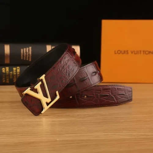 Super Perfect Quality LV Belts(100% Genuine Leather Steel Buckle)-2225