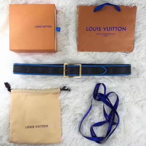 Super Perfect Quality LV Belts(100% Genuine Leather Steel Buckle)-1163