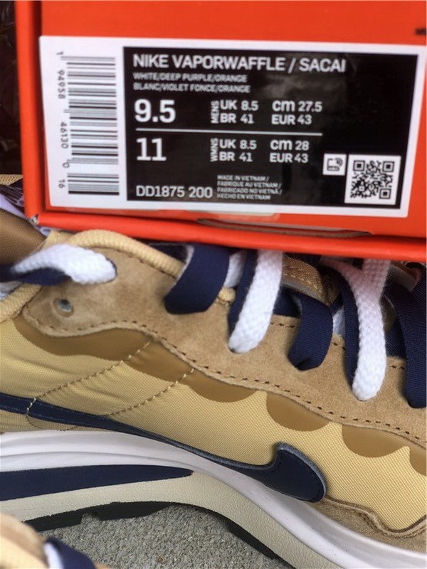 Authentic Sacai X Nike VaporWaffle “Tan”