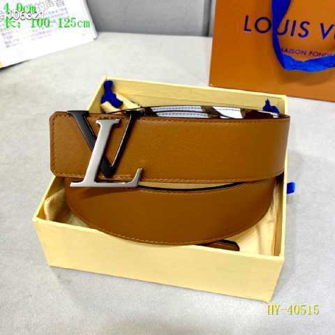 Super Perfect Quality LV Belts(100% Genuine Leather Steel Buckle)-2485