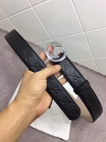 Super Perfect Quality G Belts(100% Genuine Leather,steel Buckle)-3447