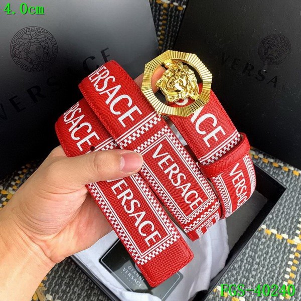 Super Perfect Quality Versace Belts(100% Genuine Leather,Steel Buckle)-697