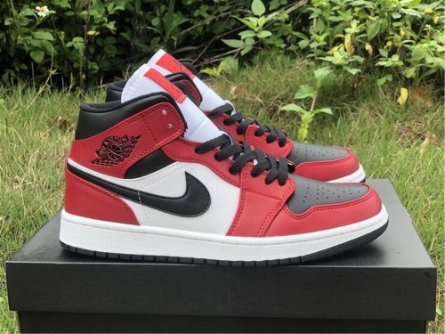 Authentic Air Jordan 1 Mid “Chicago Black Toe”