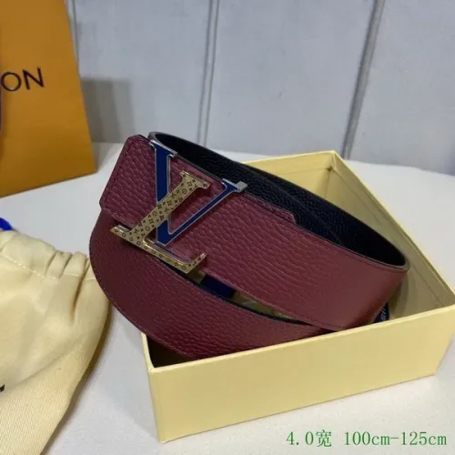 Super Perfect Quality LV Belts(100% Genuine Leather Steel Buckle)-2949