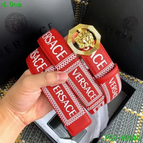 Super Perfect Quality Versace Belts(100% Genuine Leather,Steel Buckle)-125