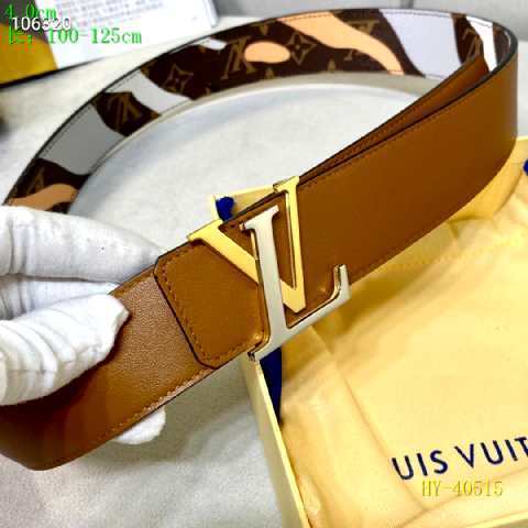 Super Perfect Quality LV Belts(100% Genuine Leather Steel Buckle)-2484