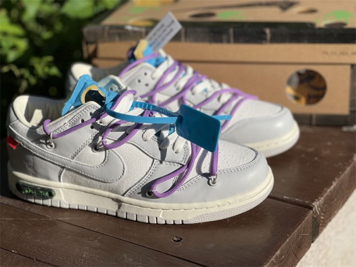 Authentic OFF-WHITE x Nike Dunk Low “The 50” DM1602 125