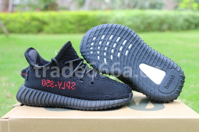 Authentic Yeezy 350 Boost Infant “Black Red”