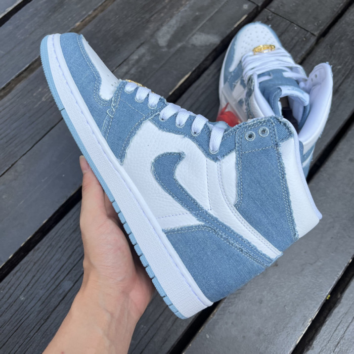 Authentic Air Jordan 1 High OG “Denim”  GS