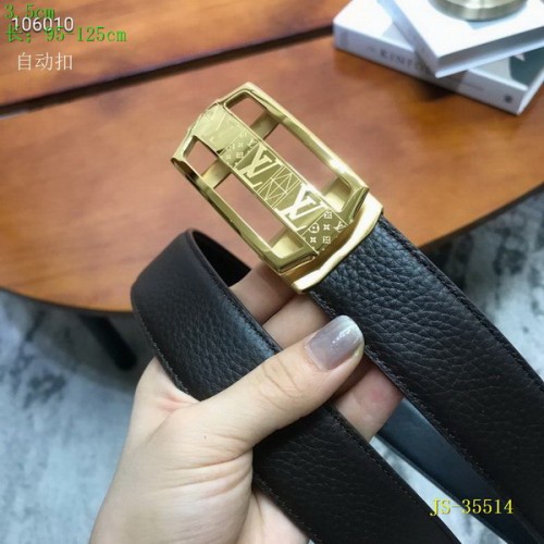 Super Perfect Quality LV Belts(100% Genuine Leather Steel Buckle)-3617