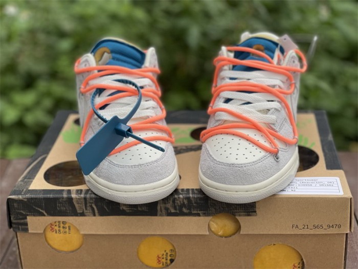 Authentic OFF-WHITE x Nike Dunk Low “The 50” DJ0950 119