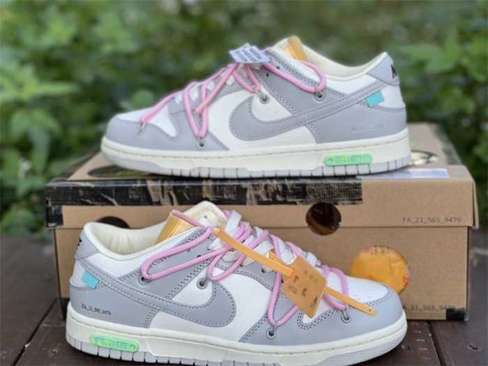 Authentic OFF-WHITE x Nike Dunk Low “The 50” DM1602 109