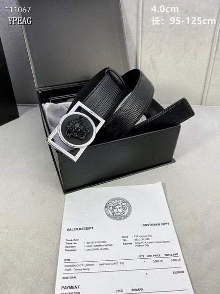 Super Perfect Quality Versace Belts(100% Genuine Leather,Steel Buckle)-1687