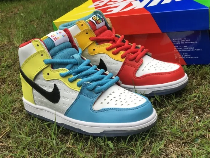 Authentic Fro skate x Nike SB Dunk High All Love No Hate