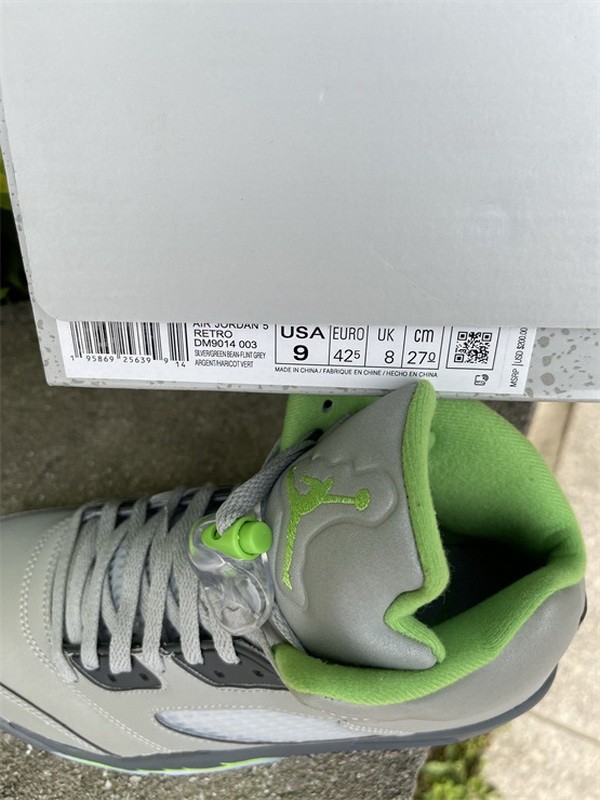 Authentic Air Jordan 5 “Green Bean”