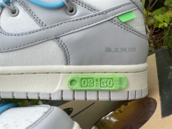 Authentic OFF-WHITE x Nike Dunk Low “The 50” DM1602 115