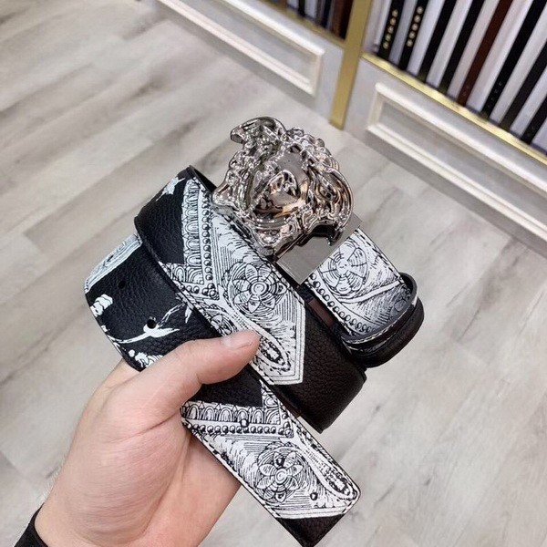 Super Perfect Quality Versace Belts(100% Genuine Leather,Steel Buckle)-572