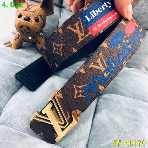Super Perfect Quality LV Belts(100% Genuine Leather Steel Buckle)-1663