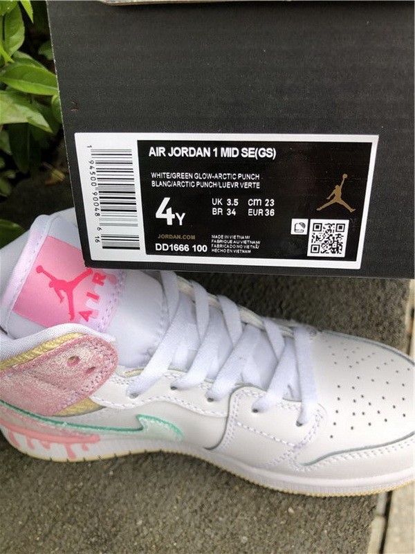 Authentic Air Jordan 1 Mid Paint Drip