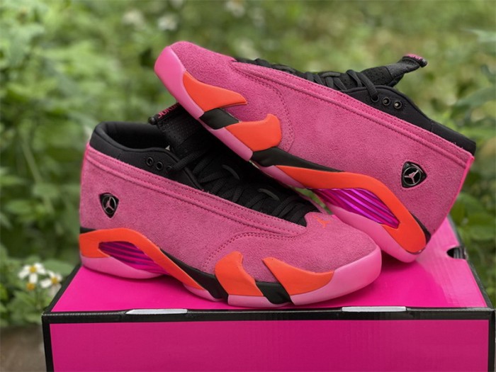 Authentic Air Jordan 14 Low “Shocking Pink” WMNS