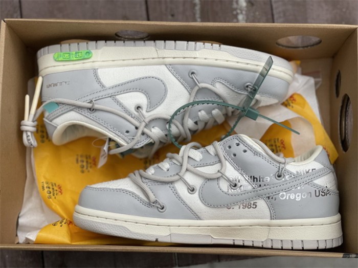 Authentic OFF-WHITE x Nike Dunk Low “The 50” DM1602 117