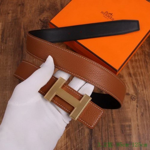 Super Perfect Quality Hermes Belts(100% Genuine Leather,Reversible Steel Buckle)-968