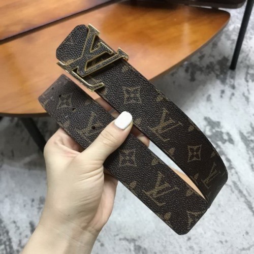 Super Perfect Quality LV Belts(100% Genuine Leather Steel Buckle)-3860