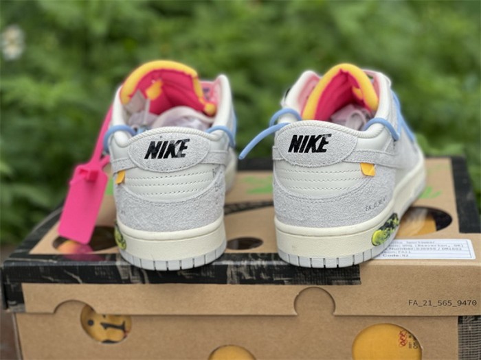 Authentic OFF-WHITE x Nike Dunk Low “The 50” DJ0950 113