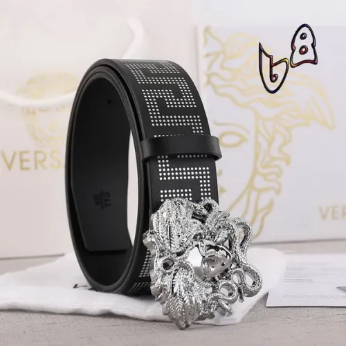 Super Perfect Quality Versace Belts(100% Genuine Leather,Steel Buckle)-409