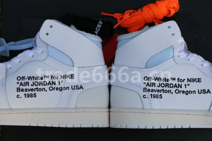 Authentic Off White x Air Jordan 1 White