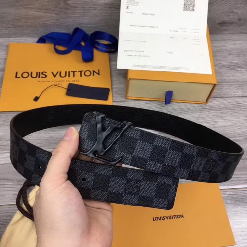 Super Perfect Quality LV Belts(100% Genuine Leather Steel Buckle)-1606