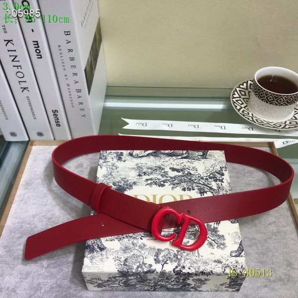 Super Perfect Quality Dior Belts(100% Genuine Leather,steel Buckle)-946