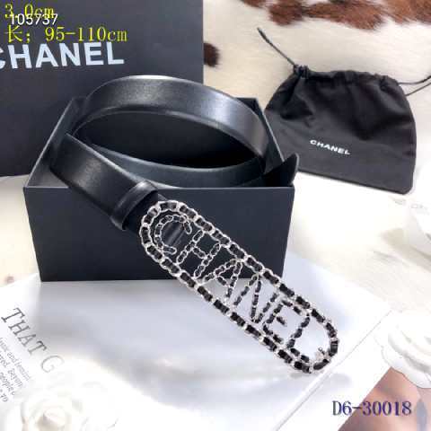 Super Perfect Quality CHNL Belts(100% Genuine Leather,steel Buckle)-205