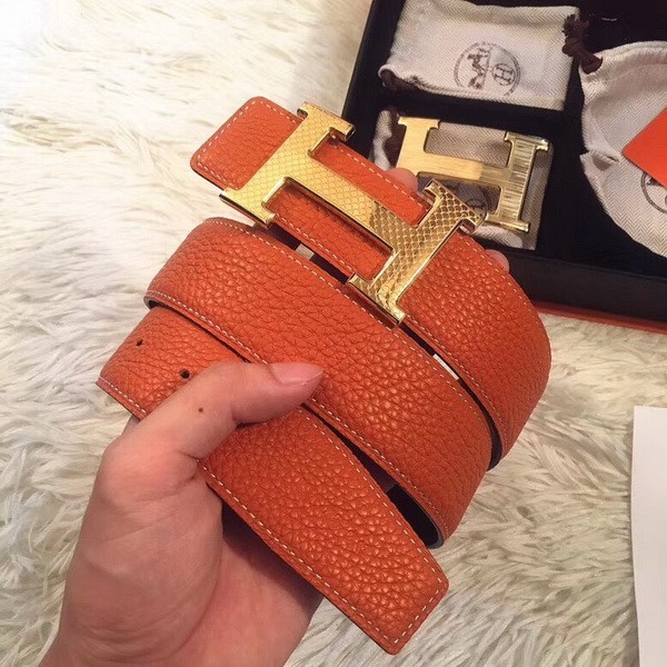 Super Perfect Quality Hermes Belts(100% Genuine Leather,Reversible Steel Buckle)-677
