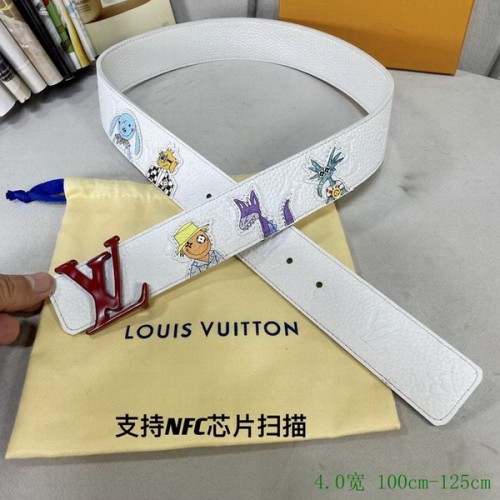 Super Perfect Quality LV Belts(100% Genuine Leather Steel Buckle)-4027