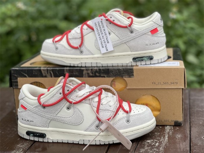 Authentic OFF-WHITE x Nike Dunk Low “The 50”DJ0950 118-001