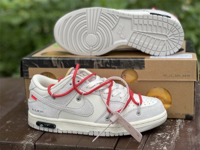 Authentic OFF-WHITE x Nike Dunk Low “The 50”DJ0950 118-001