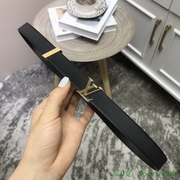 Super Perfect Quality LV Belts(100% Genuine Leather Steel Buckle)-3407