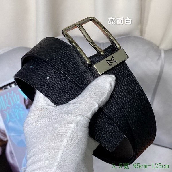 Super Perfect Quality LV Belts(100% Genuine Leather Steel Buckle)-2727