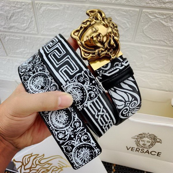 Super Perfect Quality Versace Belts(100% Genuine Leather,Steel Buckle)-729