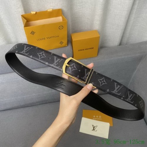 Super Perfect Quality LV Belts(100% Genuine Leather Steel Buckle)-2717