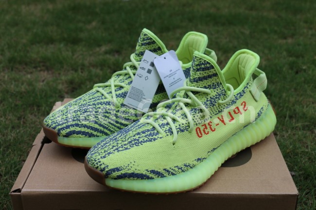 Authentic AD Yeezy 350 Boost V2 “Semi Frozen Yellow”
