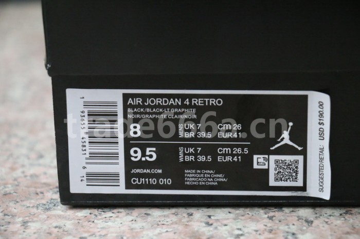 Authentic Air Jordan 4 “Black Cat” 2020