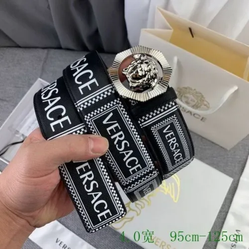 Super Perfect Quality Versace Belts(100% Genuine Leather,Steel Buckle)-664