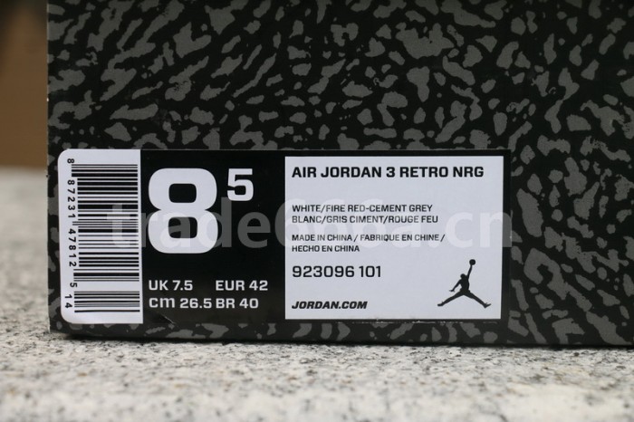 Authentic Air Jordan 3 NRG “Free Throw Line”