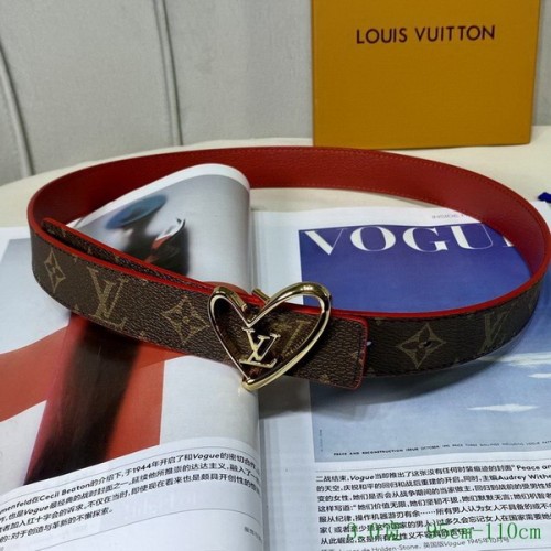 Super Perfect Quality LV Belts(100% Genuine Leather Steel Buckle)-2576