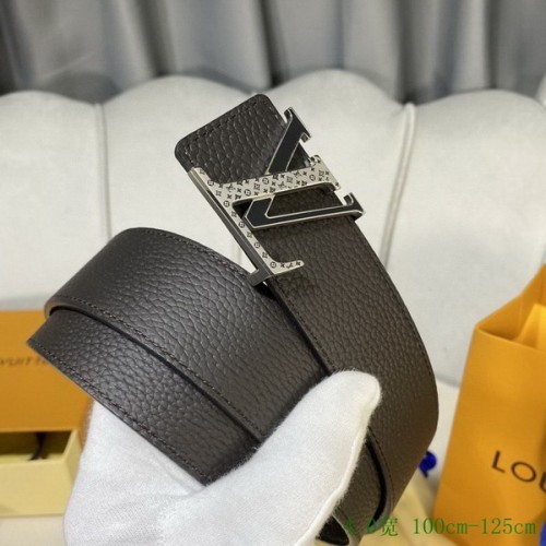 Super Perfect Quality LV Belts(100% Genuine Leather Steel Buckle)-2956