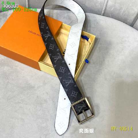 Super Perfect Quality LV Belts(100% Genuine Leather Steel Buckle)-2458